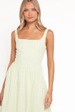 Amberlyn Maxi Dress Green Gingham