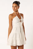 Rilie Halterneck Mini Dress White