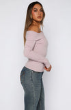 Swapping Digits Long Sleeve Top Soft Berry