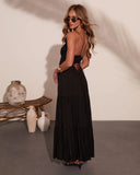 Serene Pathway Chiffon Maxi Dress