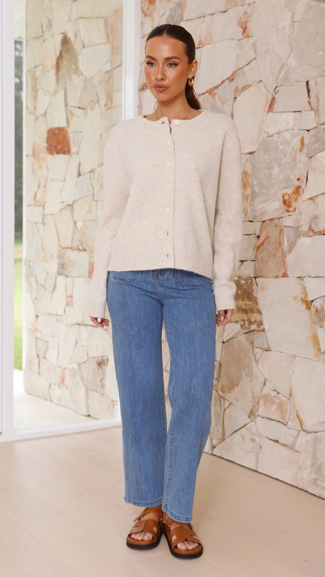 Carinna Knit Jumper Beige