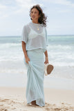 Kinnie Knit Skirt Set Light Blue