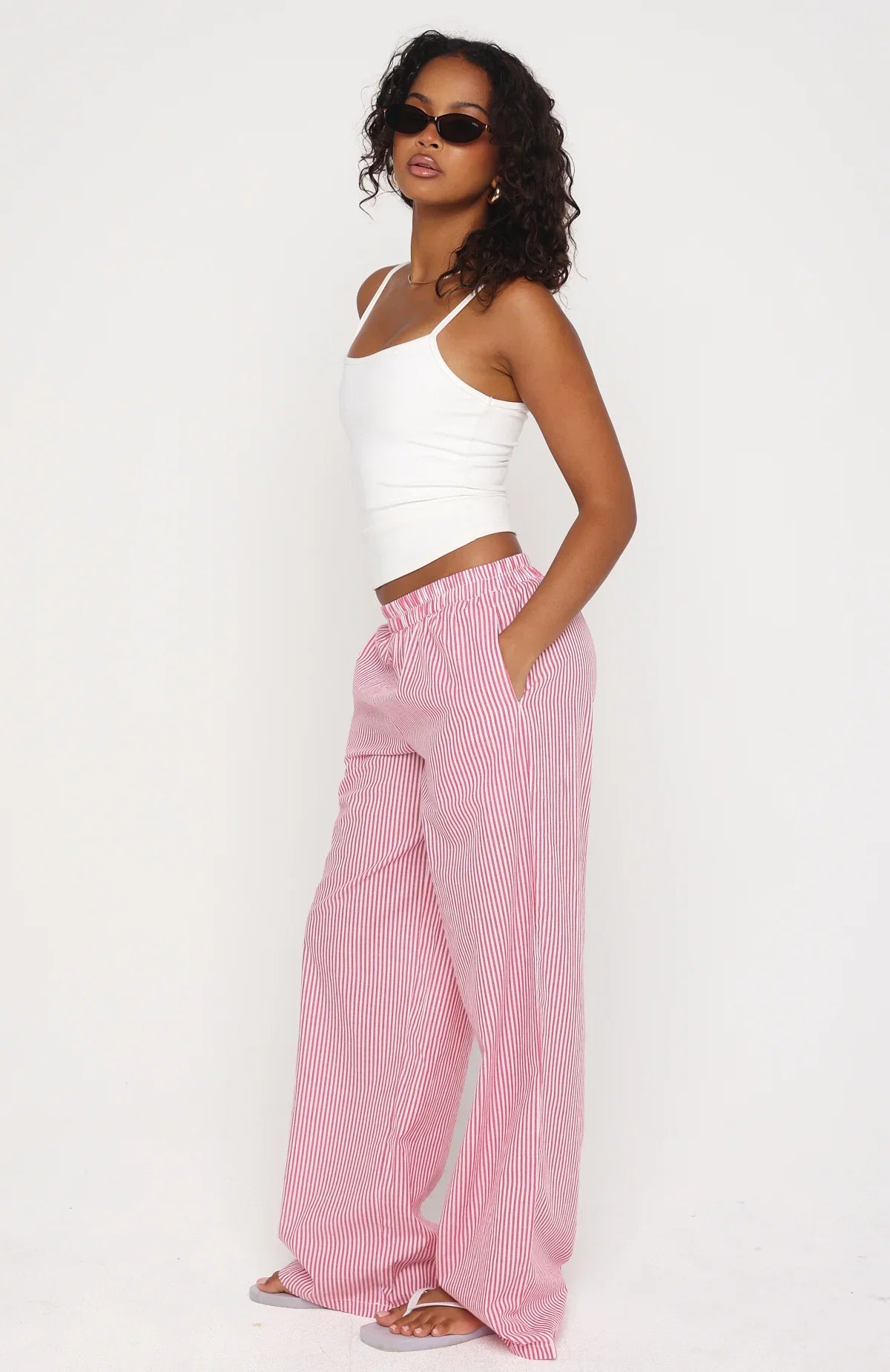 Always About Us Pants Strawberry Stripe