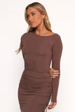 Indigo Maxi Dress Brown