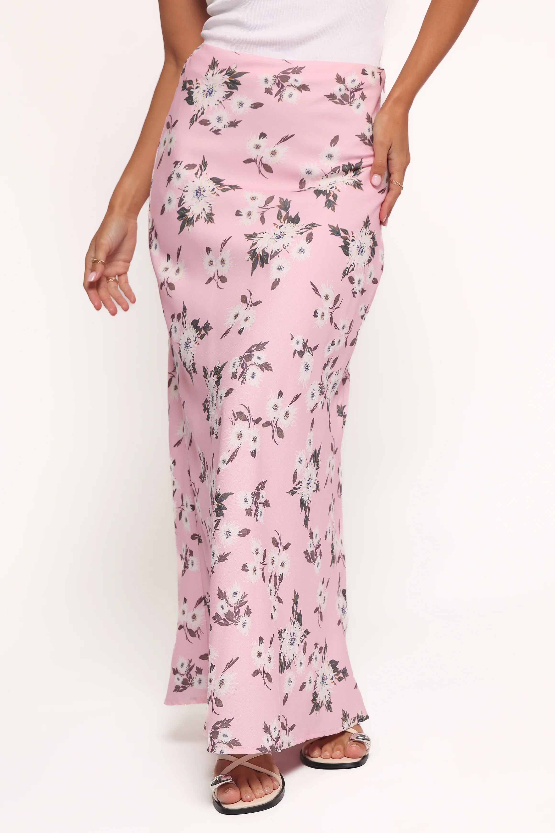 Evie Maxi Skirt Pink Floral