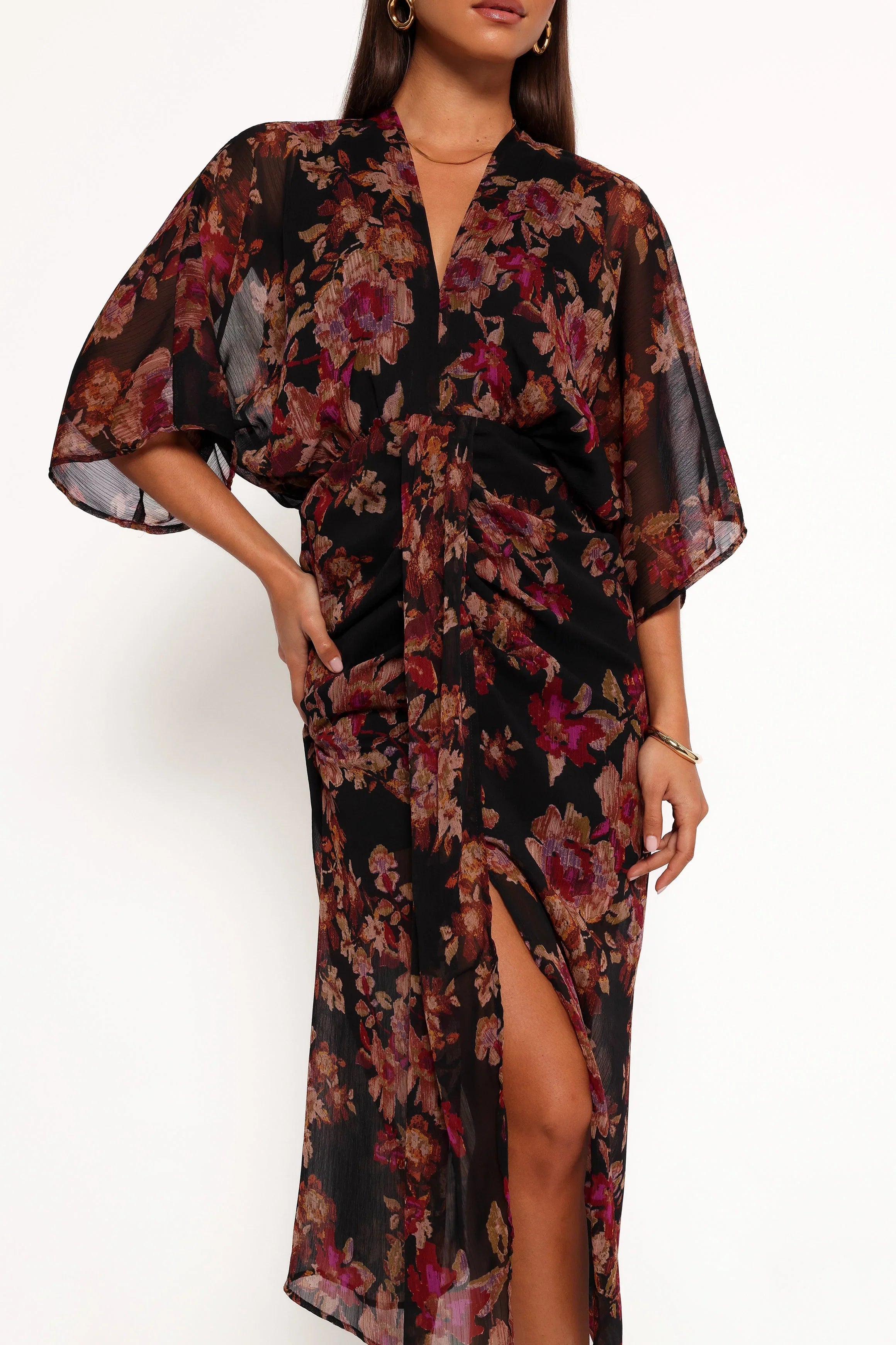 Audrina Maxi Dress Deep Night Floral