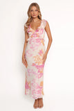 Kaori Midi Dress Pink Floral