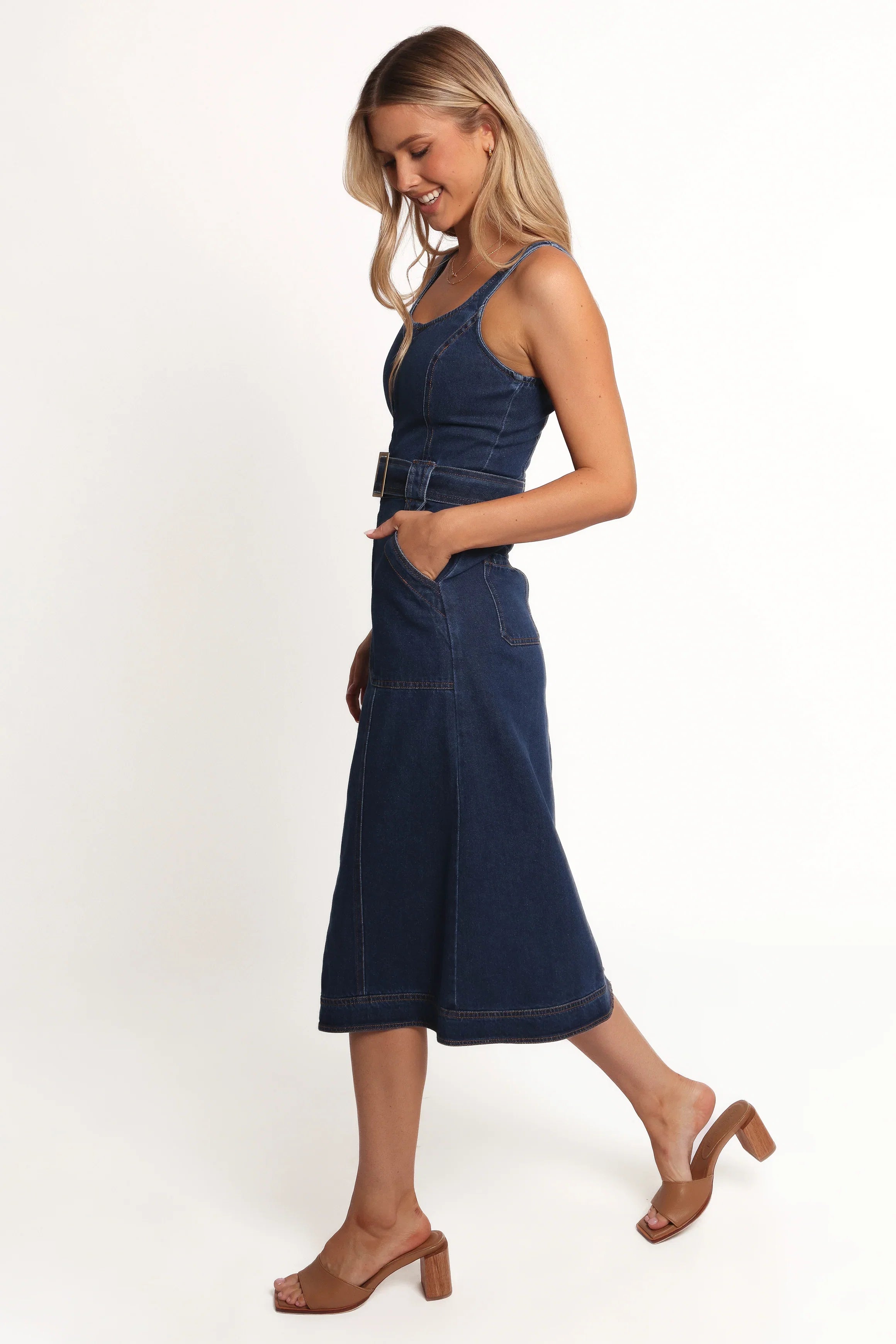 Carys Midi Dress Denim