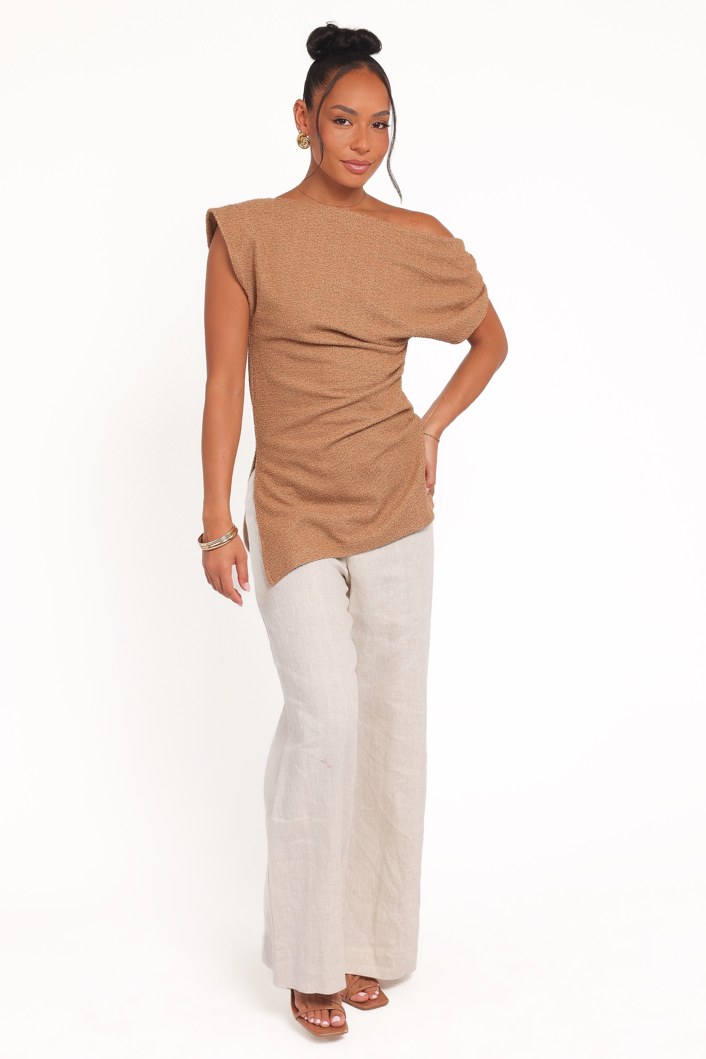 Selma Knit Top Brown