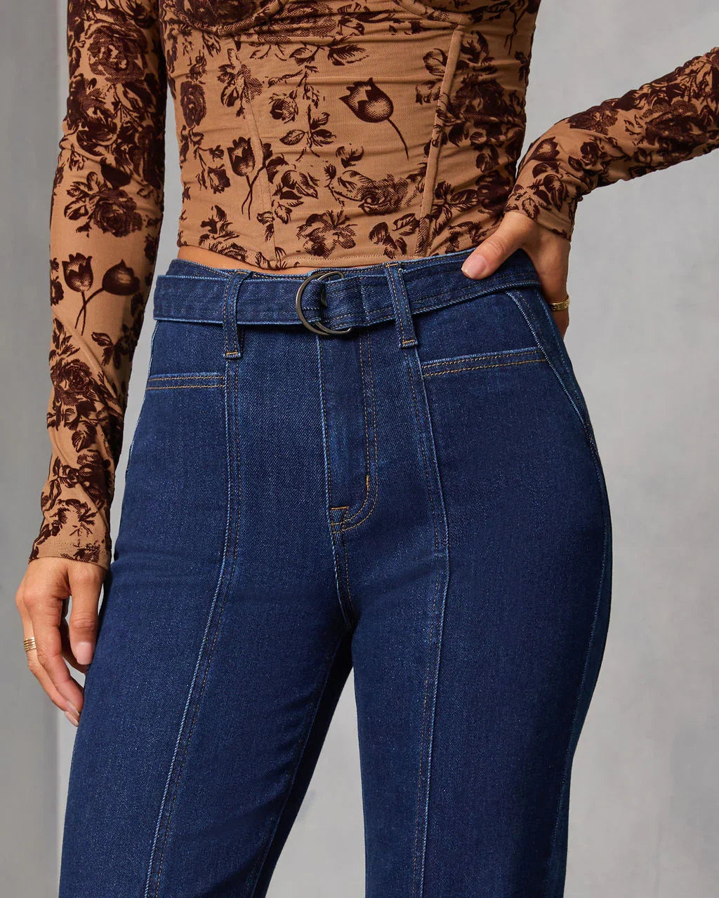 Harloe 90s Vintage Stretch Flare Jeans