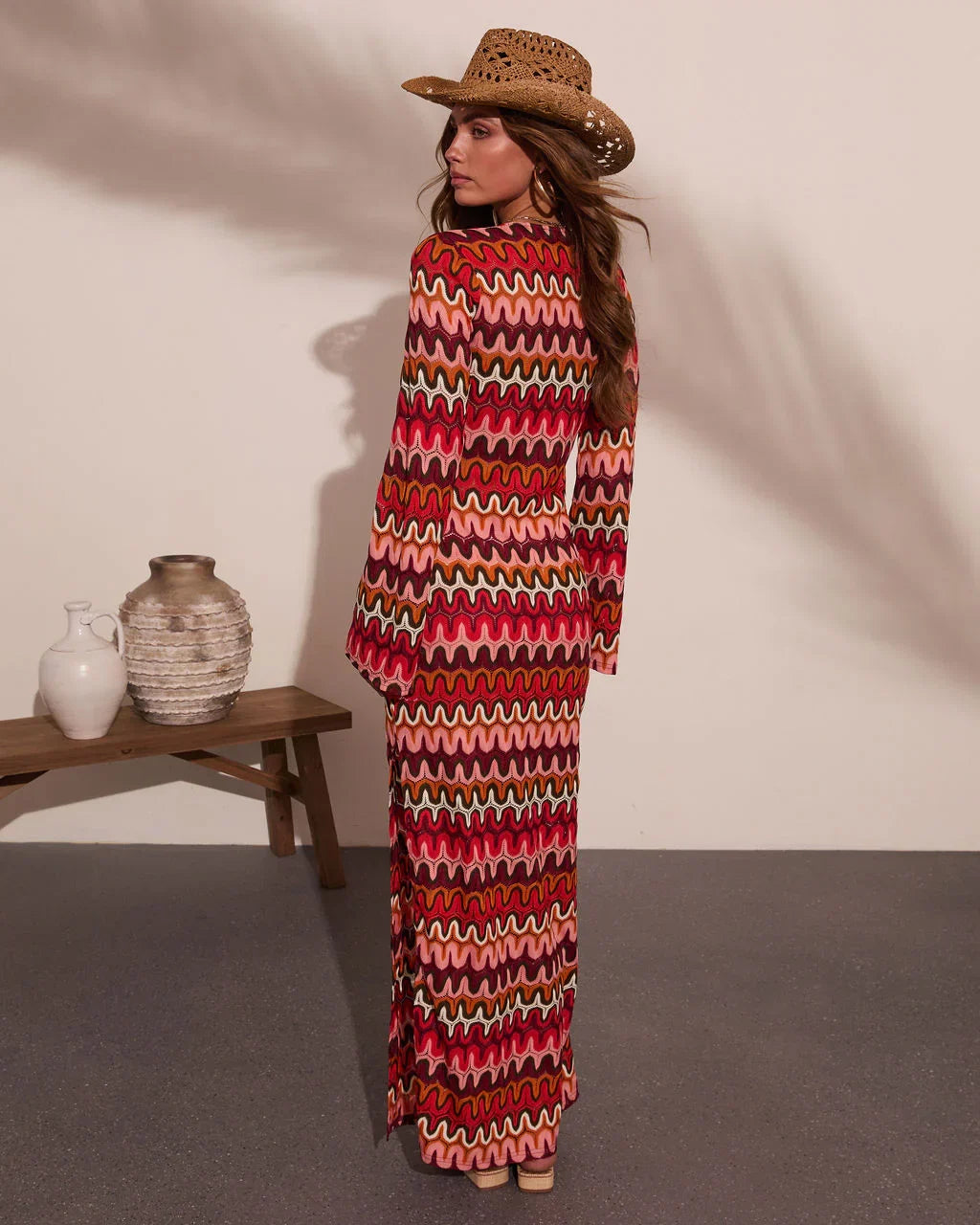 Tropic Allure Crochet Cover Up Maxi Dress