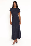 Aria Maxi Skirt Set Denim Blue