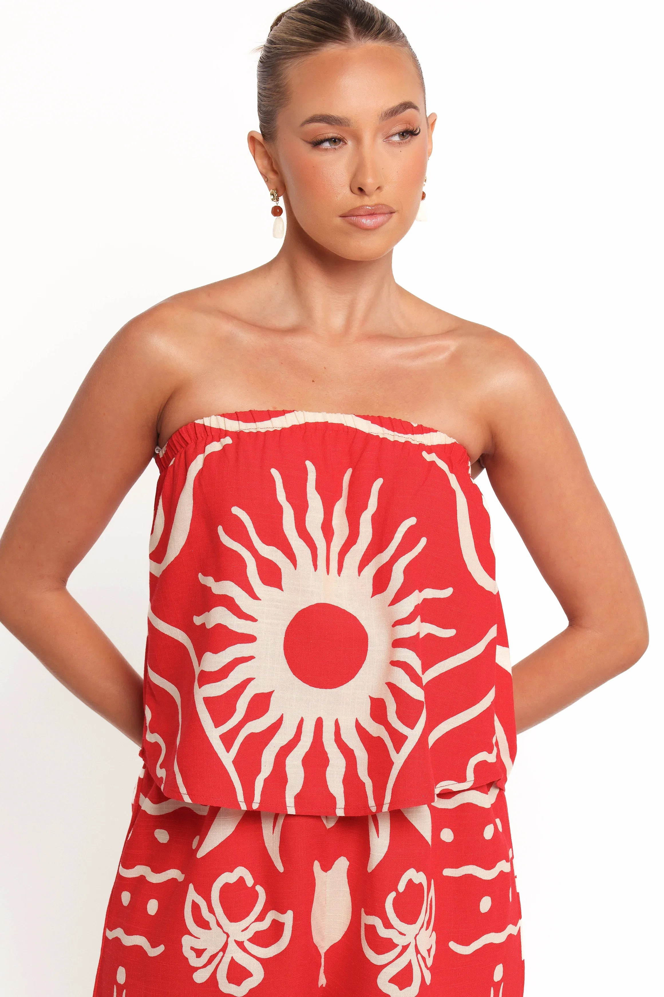 Herbie Strapless Romper Sunburst