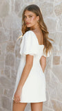 Ariel Bustier Mini Dress White
