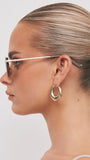 The Rae Sunglasses Taupe Brown