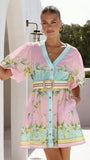 Verna Mini Dress Rosé Lemonade