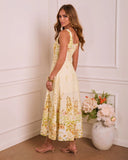 Early Petals Floral Maxi Dress