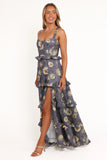 Lillee Tiered Maxi Dress Lavender Floral