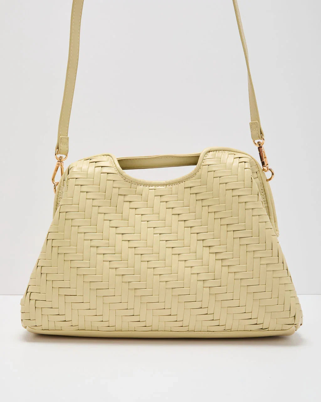 Mireya Woven Vegan Leather Clutch