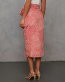 Ayra Printed Midi Skirt
