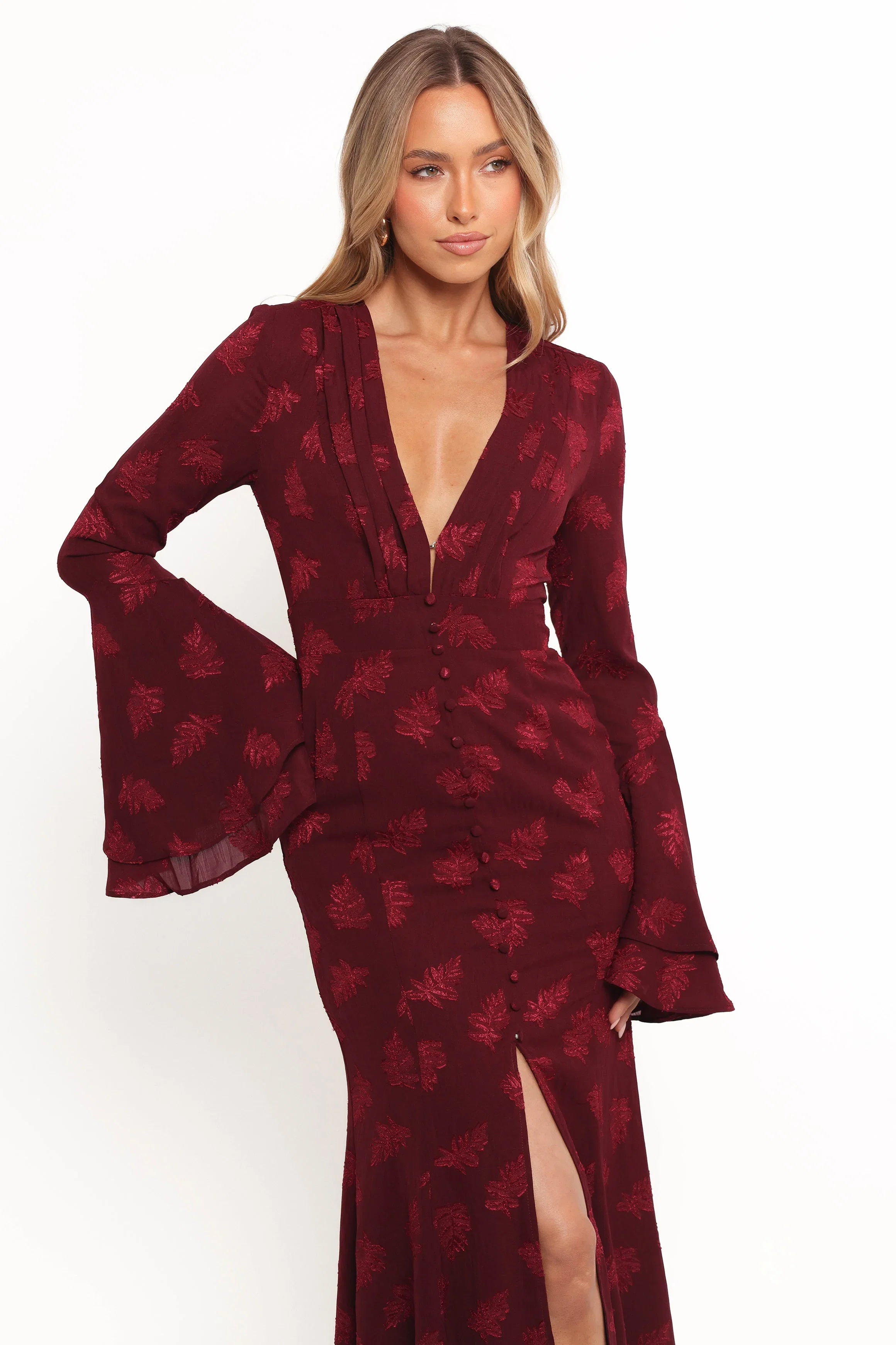 Sarey Maxi Dress Burgundy