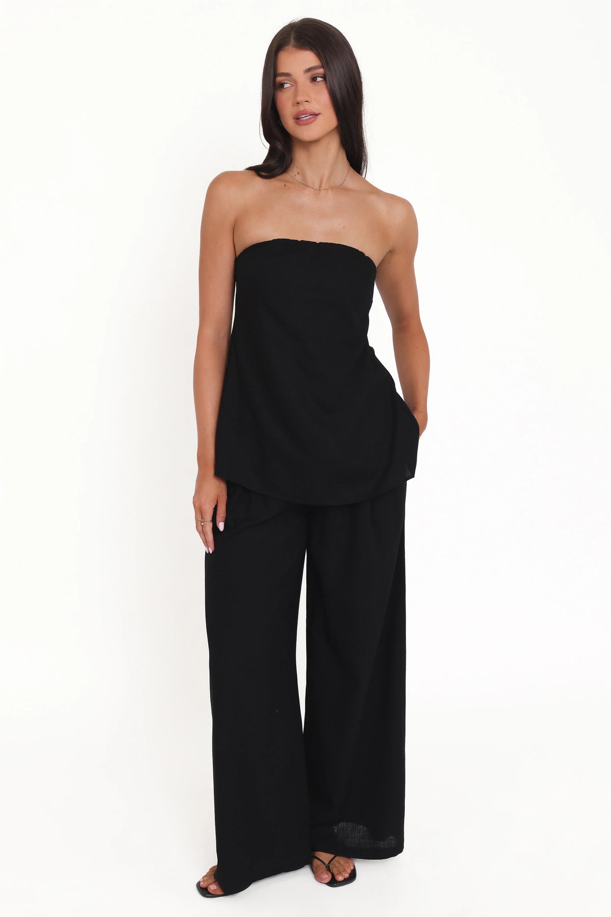 Rosemarie Strapless Top Black