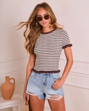 Anderlie Striped Knit Top