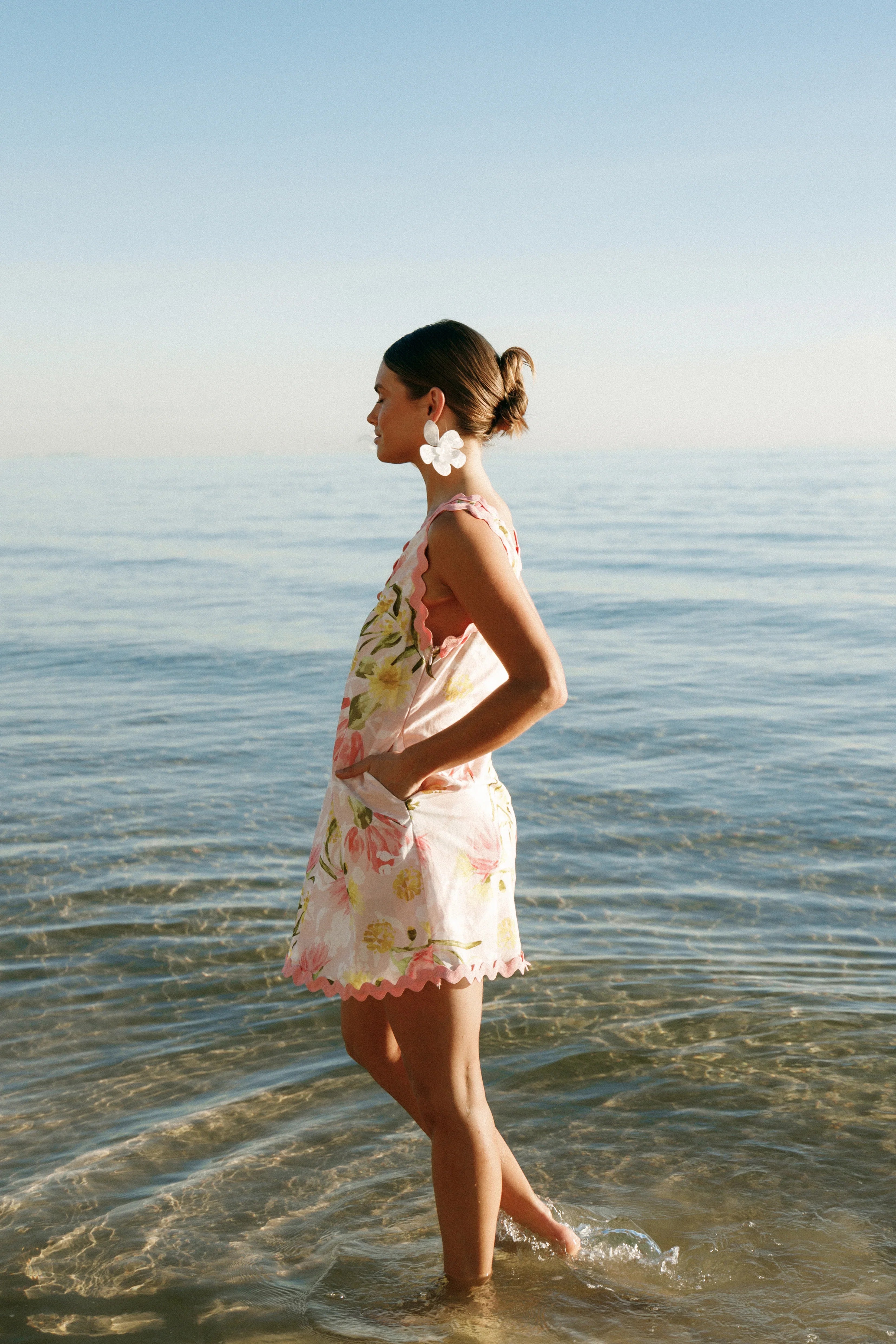 Calliope Mini Dress Acacia Blossom
