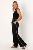 Uriah Wide Leg Pants Black