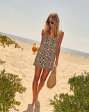 Solana Patchwork Crochet Mini Cover Up Dress
