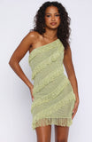 Balaeric Knit Mini Dress Salted Lime