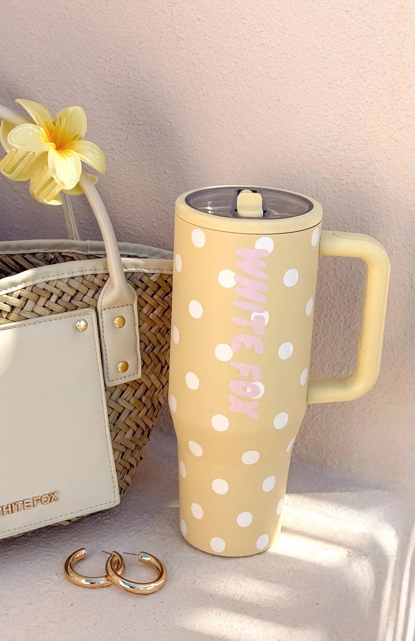 Colson Drink Bottle 12 Litre Lemon Polka Dot