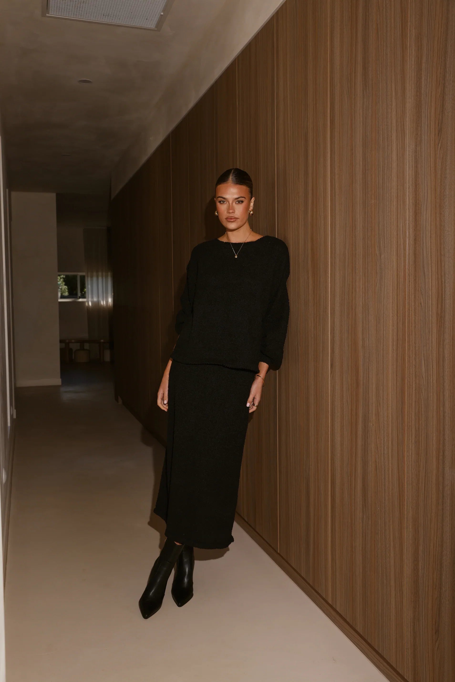 Cohen Knit Jumper Black
