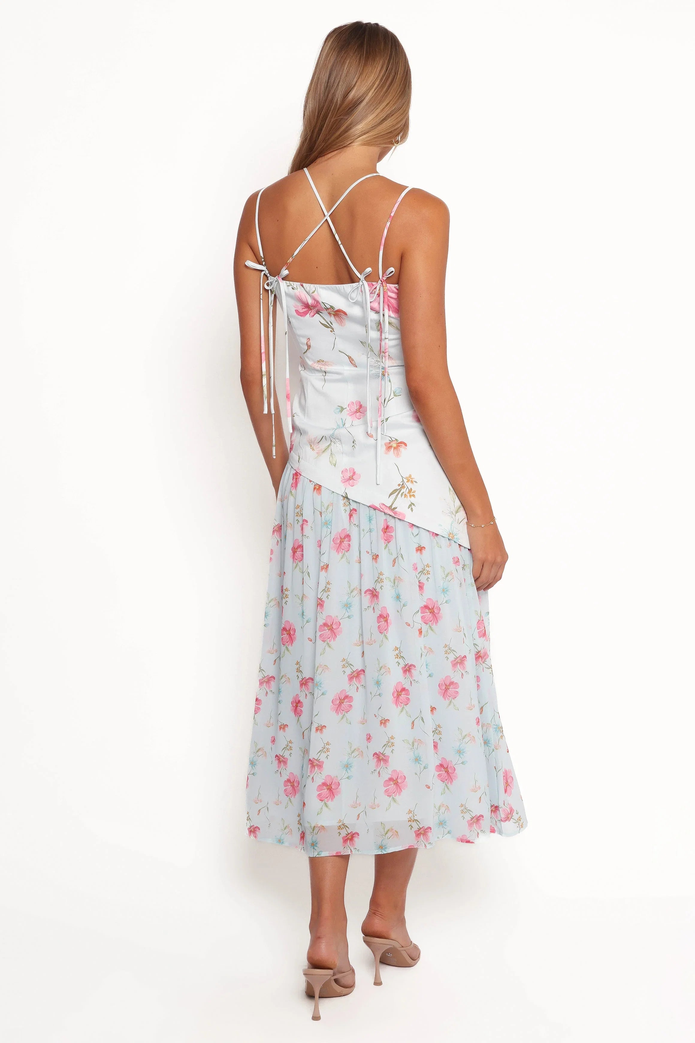 Renata Maxi Dress Blue Floral