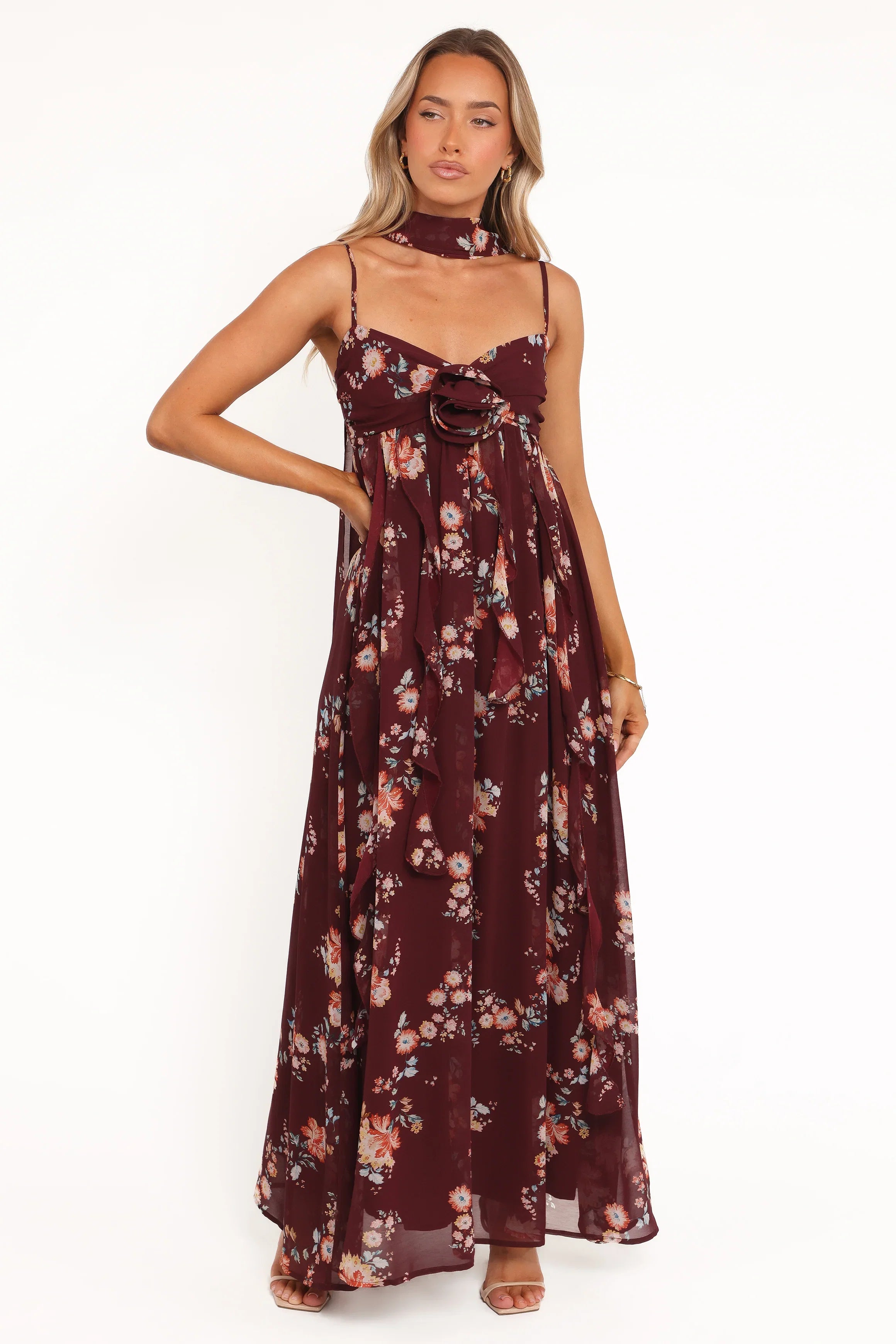 Tully Maxi Dress Berry Floral