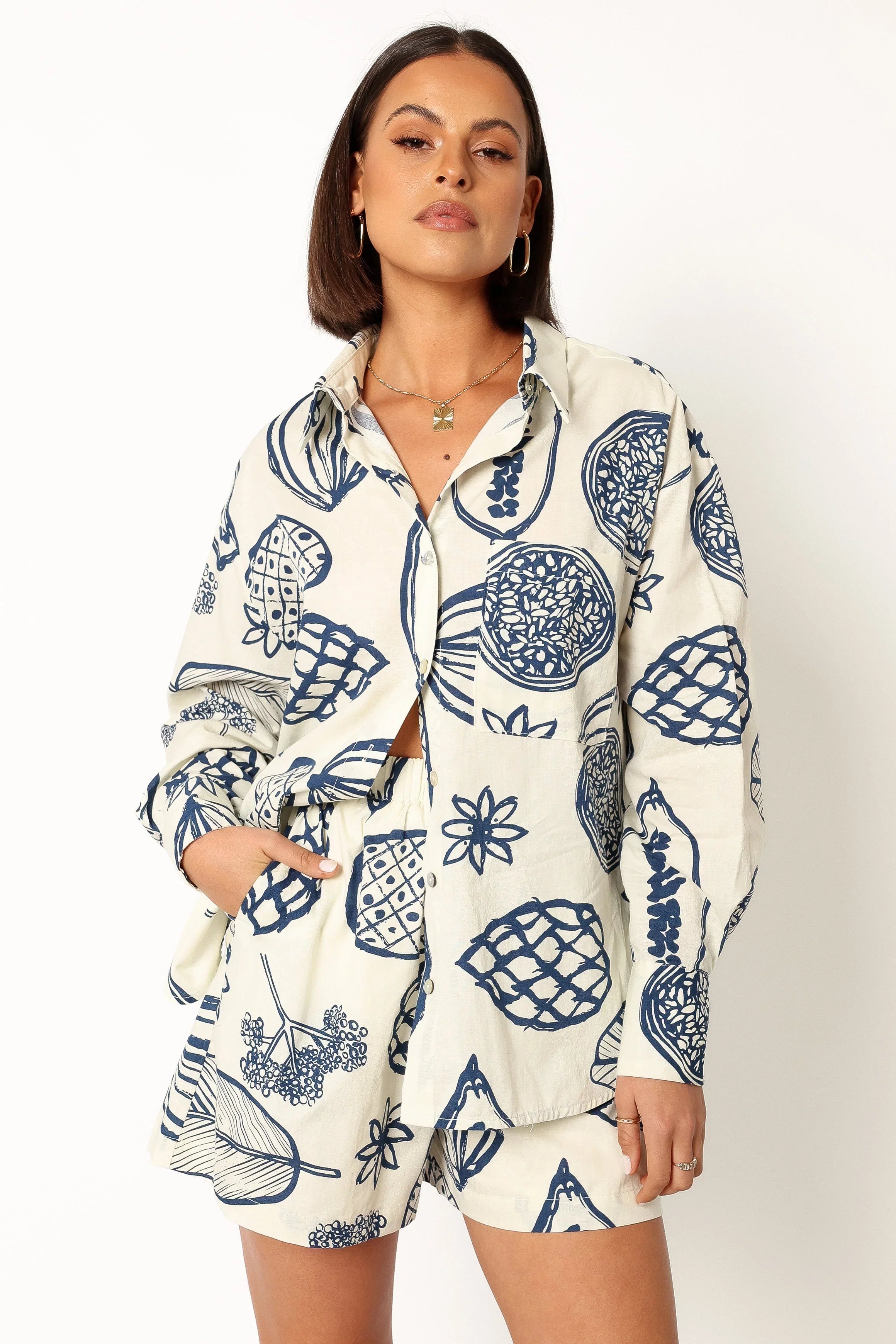Bonnie Two Piece Set Navy