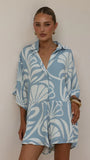 Bailin Playsuit Coral Blue