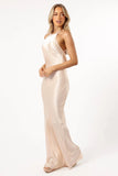 Kaye Halterneck Maxi Dress Champagne