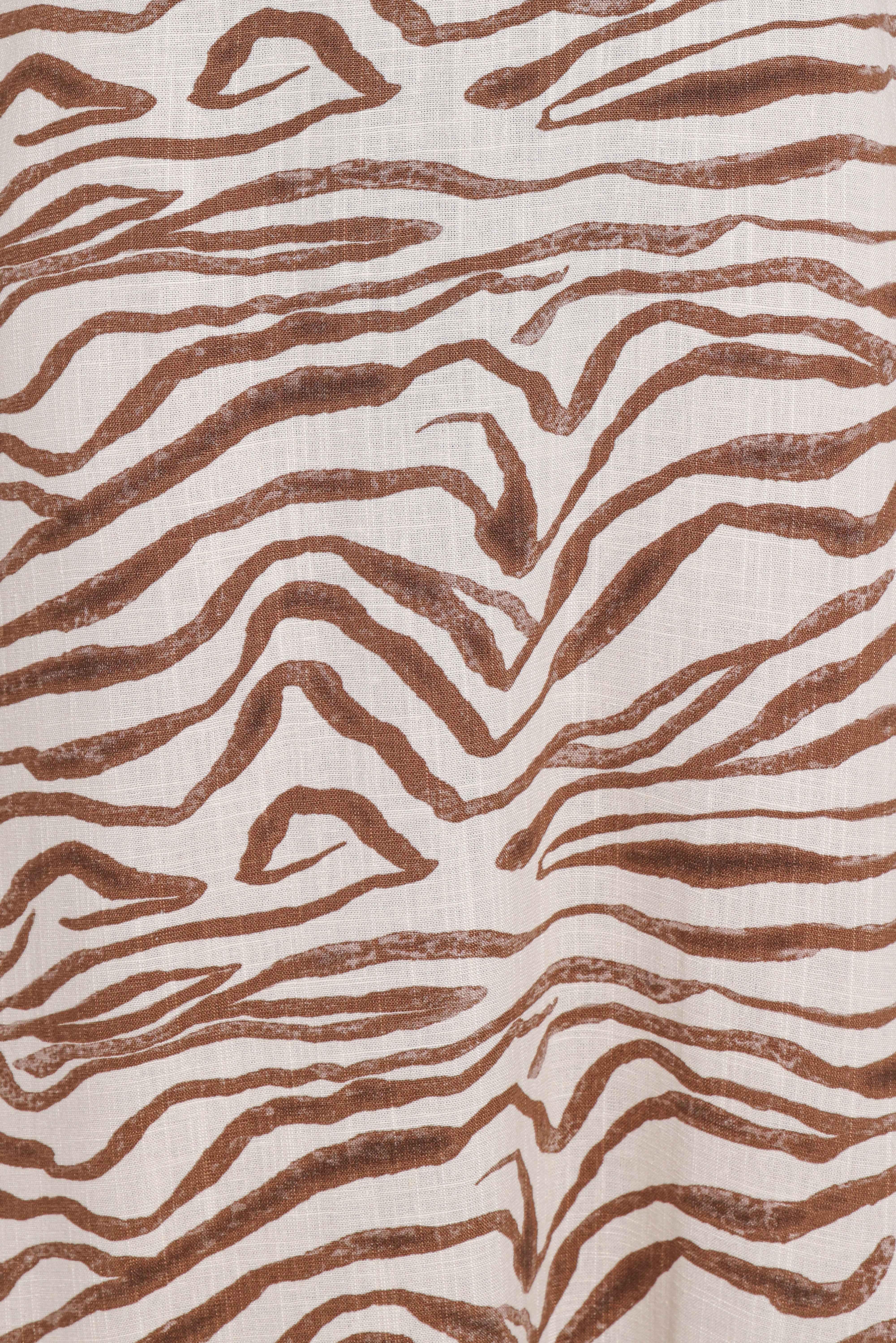 Kelsie Midi Dress Brown Zebra
