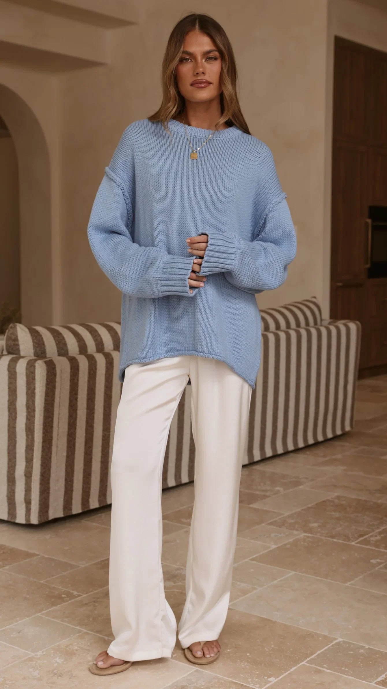 Hayden Knit Jumper Blue