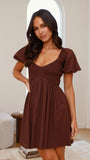 Sahirah Mini Dress Brown