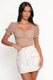 Noel Top Beige Multi
