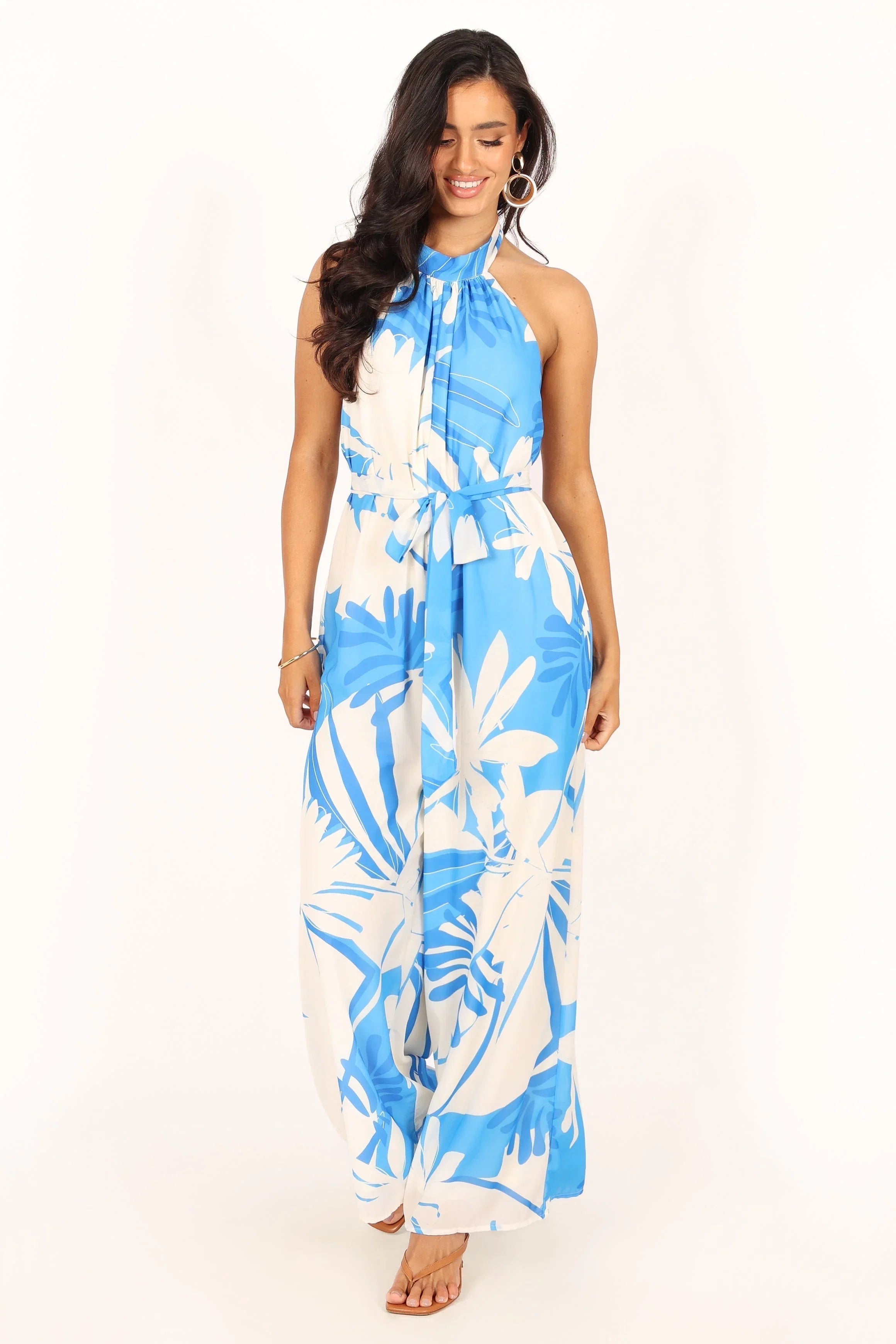 Aminah Jumpsuit Blue Floral