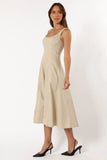 Una Midi Dress Beige