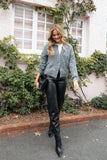 Mellie All Over Bow Button Front Cardigan Grey