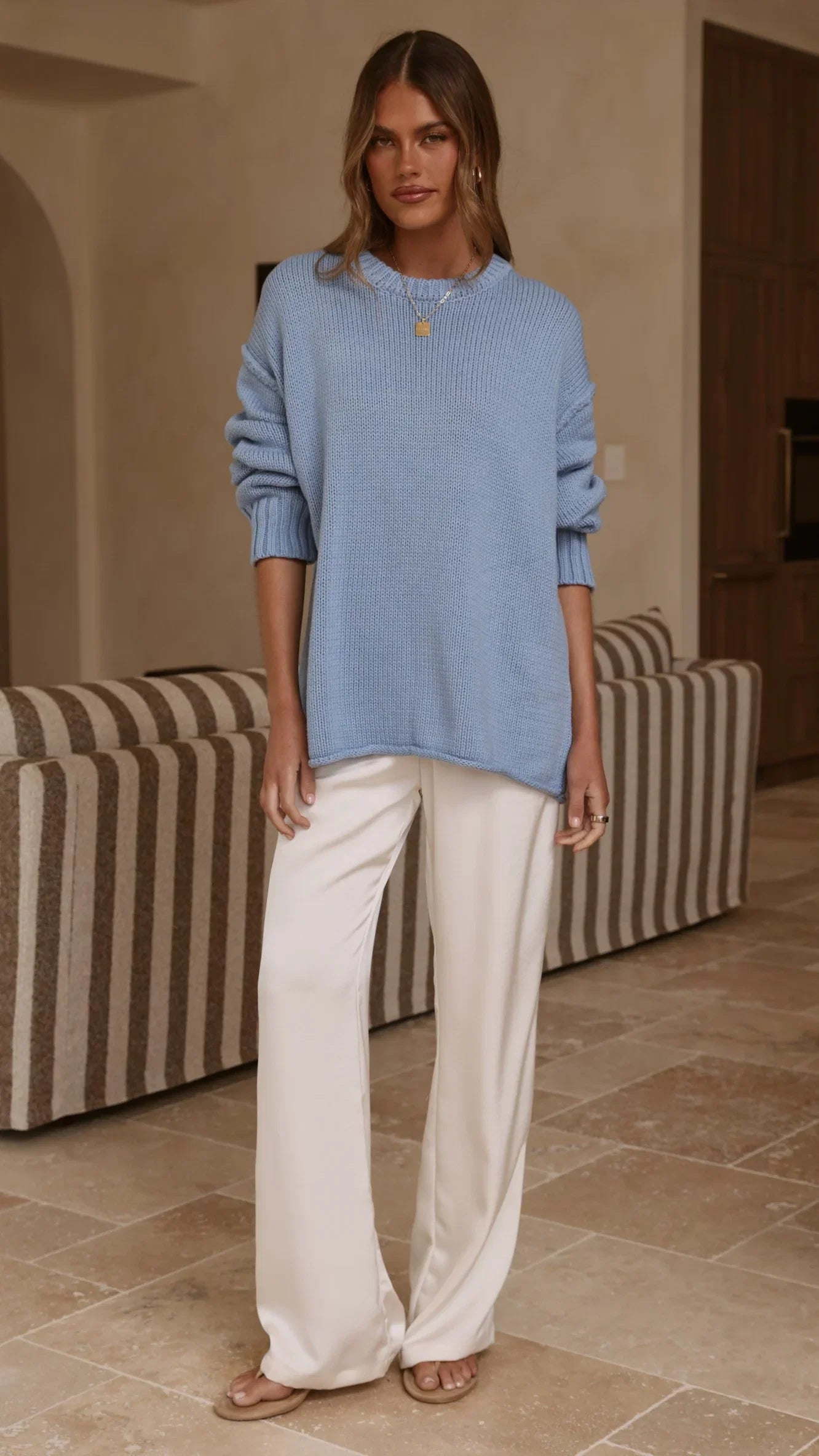 Hayden Knit Jumper Blue
