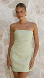 Dana Strapless Mini Dress Mint