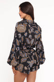 Pali Romper Black Floral