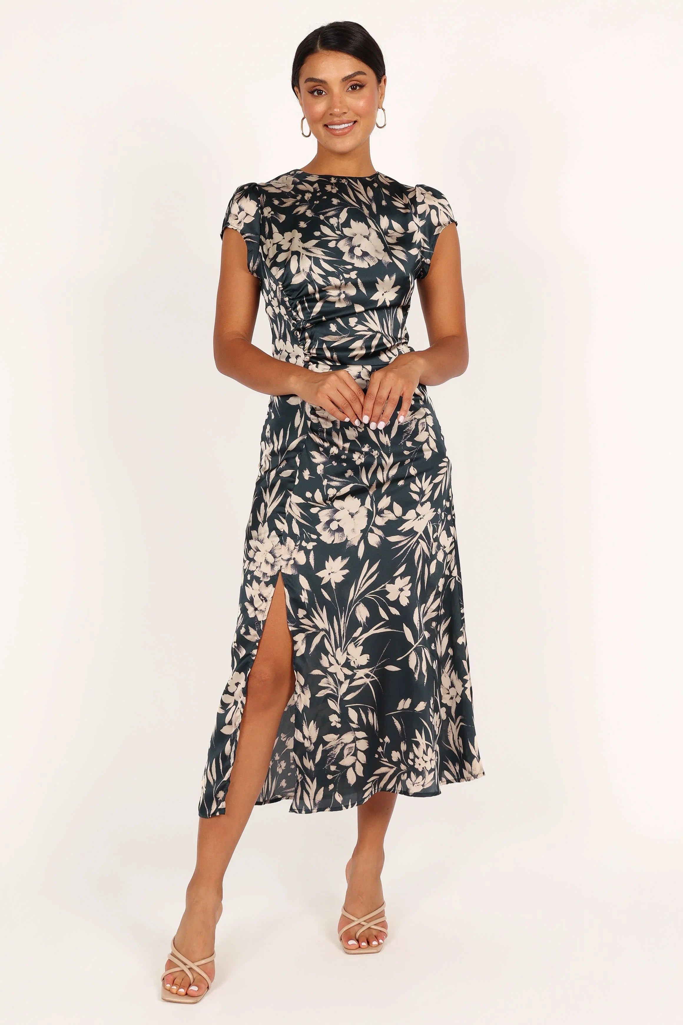 Lisbeth Midi Dress Green Floral