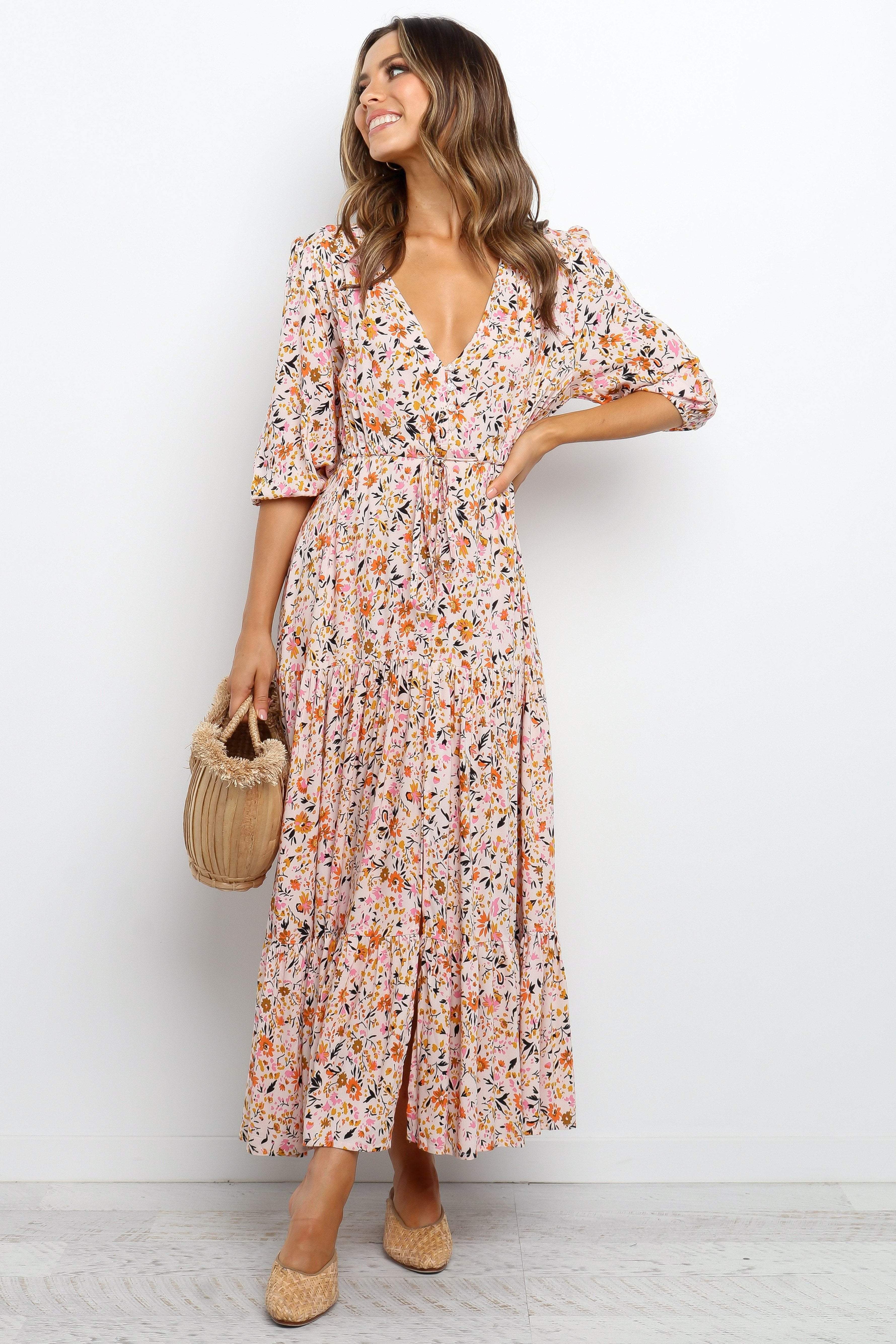 Kelda Dress Beige